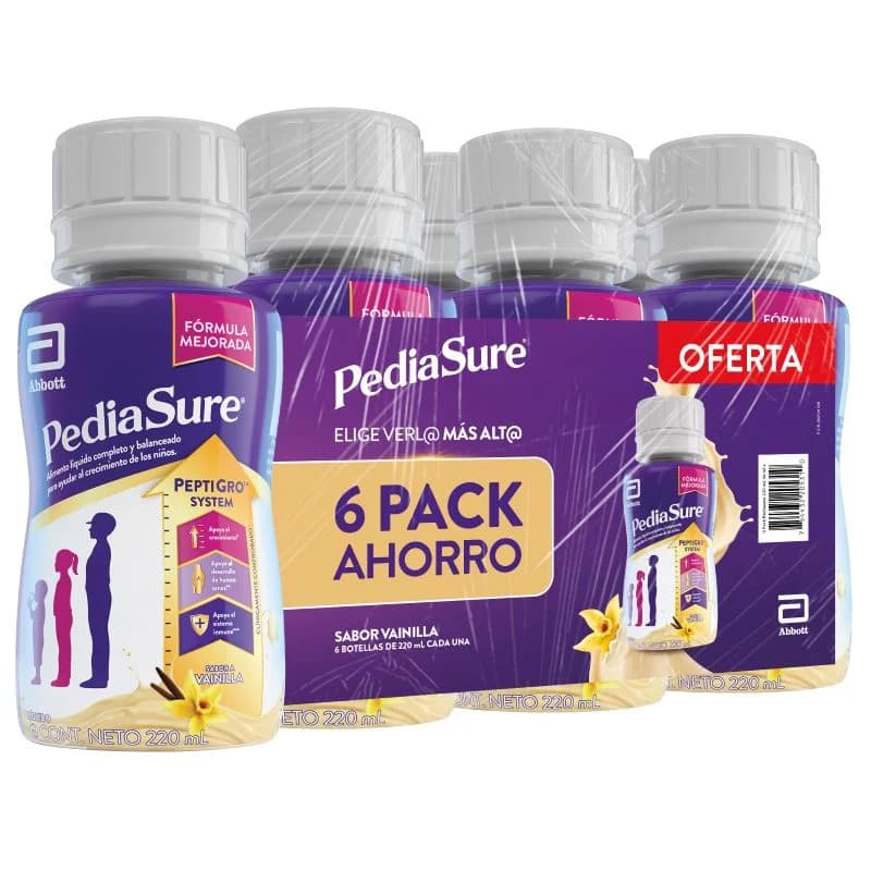 Pediasure Vainilla 220ml 6 Pack