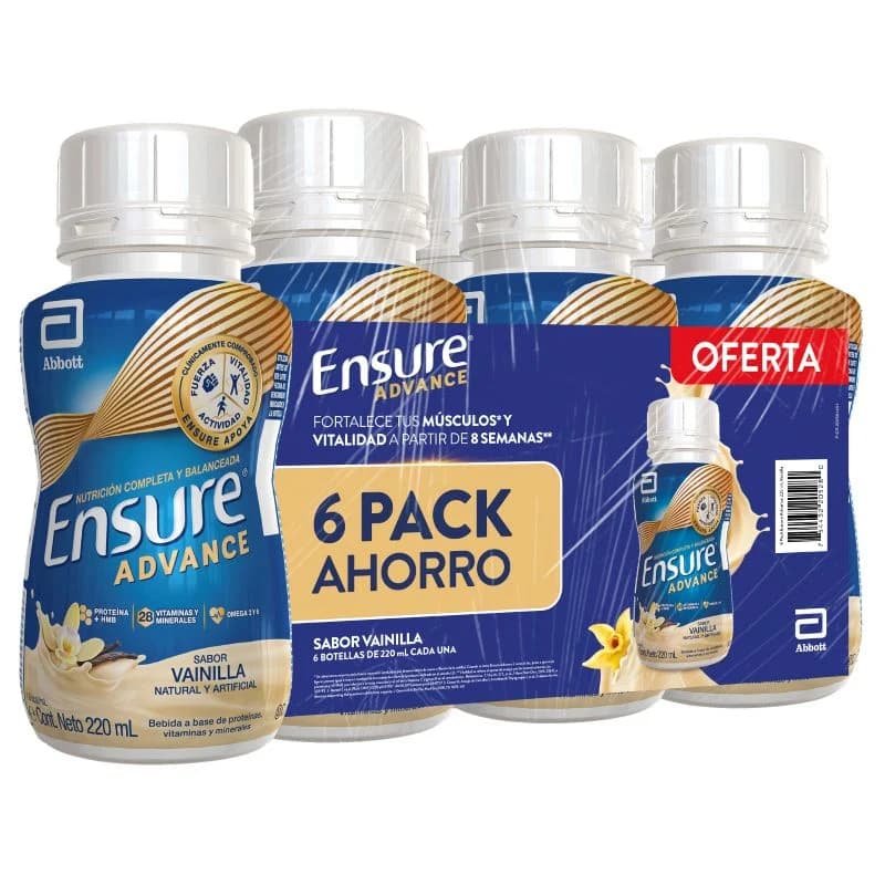 Ensure Advance Vainilla 6 Pack 220ml